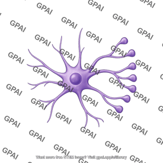 Astrocyte with end feet one sided