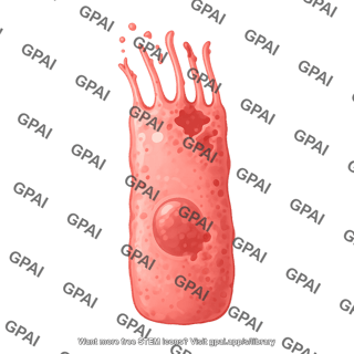 Ciliated epithelial cell 2 damaged
