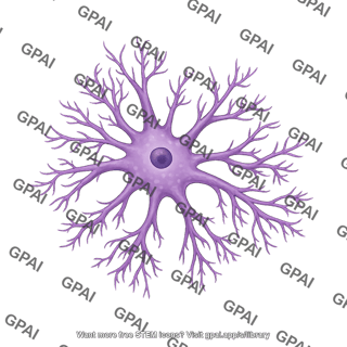 Astrocyte extensive branching