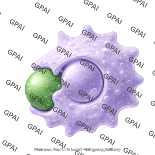 Macrophage phagocytosing 1