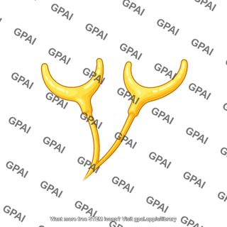 Vestibular nerve ending short type 2 curved