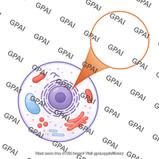 Generic cell with blank nucleus callout 50