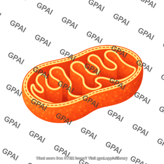 Mitochondria schematic bilayer icon