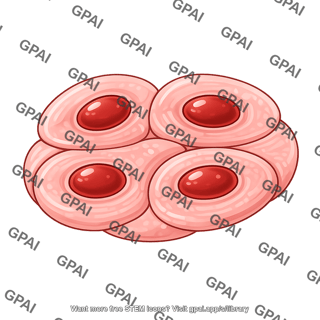 Smooth muscle cells cross section transverse