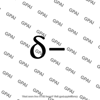 Partial negative charge symbol