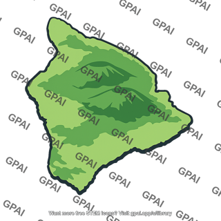 Volcanic island map