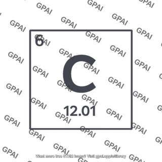 Carbon element symbol