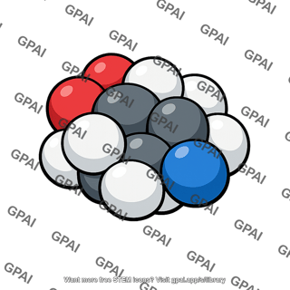 Space filling molecule model