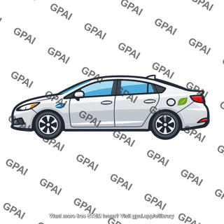 Hybrid gas electric automobile