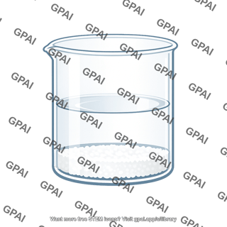 Beaker saturated calcium fluoride solution