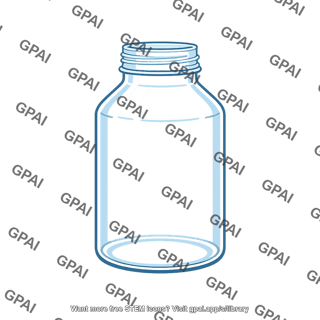 Glass jar empty