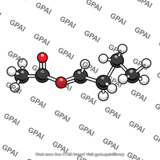 Isopentyl acetate molecule