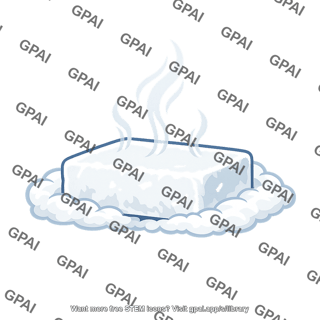 Solid carbon dioxide subliming