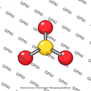 Sulfur trioxide molecule