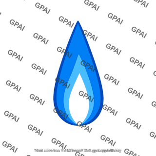 Natural gas flame