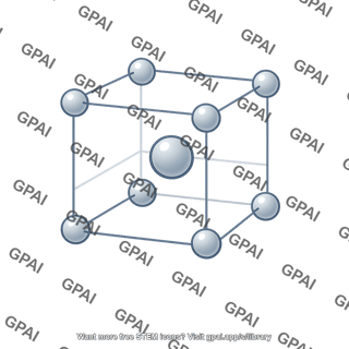 Body centered cubic unit cell