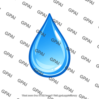Liquid water droplet