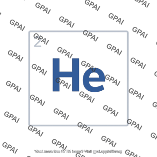 Helium atom periodic table cell