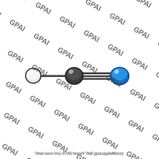 Hydrogen cyanide molecule