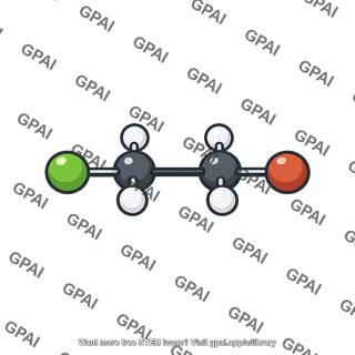 1 halo 2 haloethane molecule