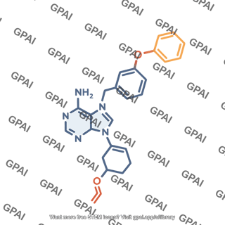 Ibrutinib structural formula