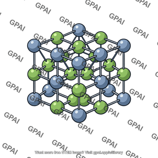 Cadmium telluride crystal lattice