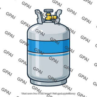 Refrigerant gas cylinder