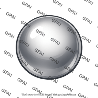 Nickel metal sphere