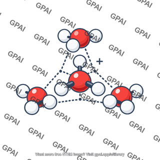 Hydrated hydronium ion h9o4 plus