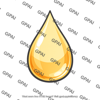 Golden liquid droplet