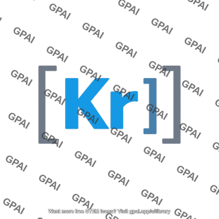 Krypton noble gas core