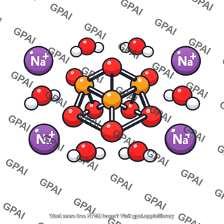 Borax hydrated ionic cluster
