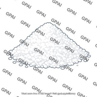 White powder pile