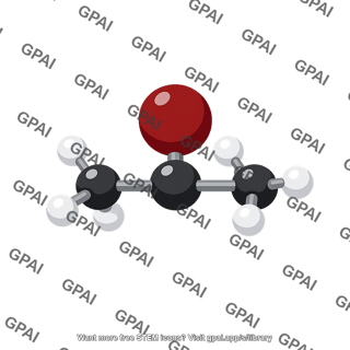 2 bromopropane molecule