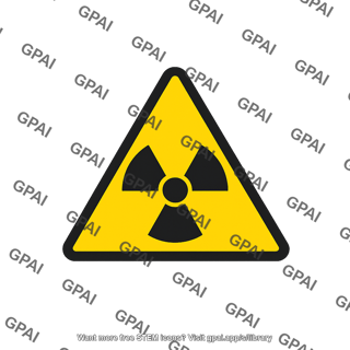 Radiation warning sign