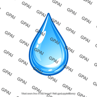 Liquid water drop