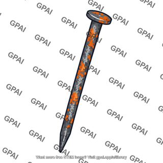 Iron nail rusted