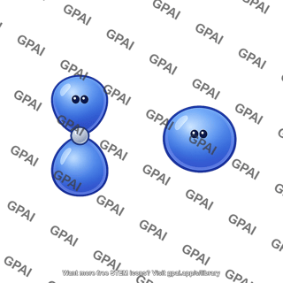 Blue blob characters