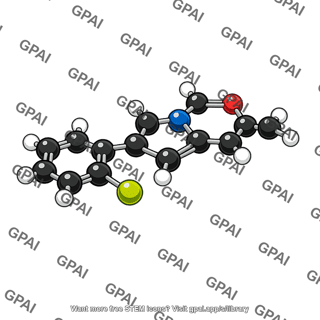 Diazepam molecular model