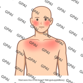 Human body flushed