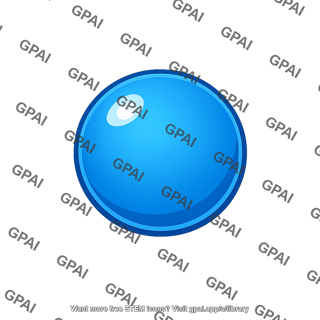 Gas molecule blue