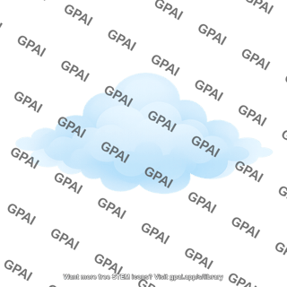 Stylized cloud