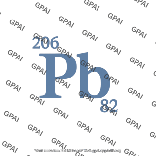 Lead 206 isotope symbol