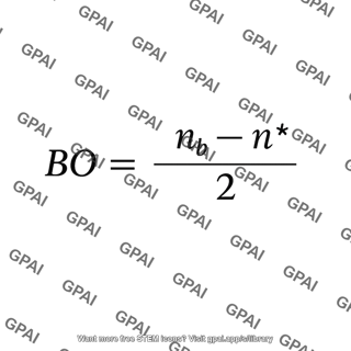 Bond order equation