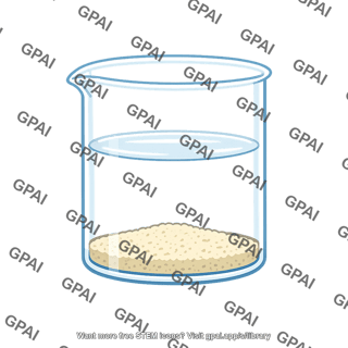 Beaker with precipitate