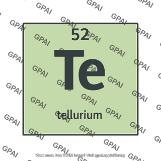 Tellurium periodic table tile