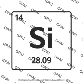 Silicon periodic table tile