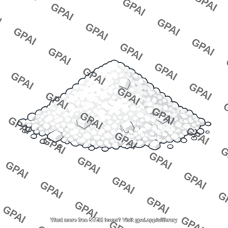 Sodium cyanide crystals