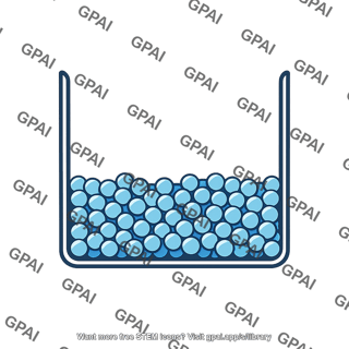 Liquid sample particle model