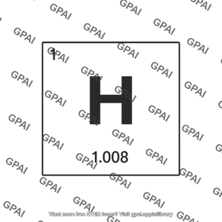 Hydrogen element symbol